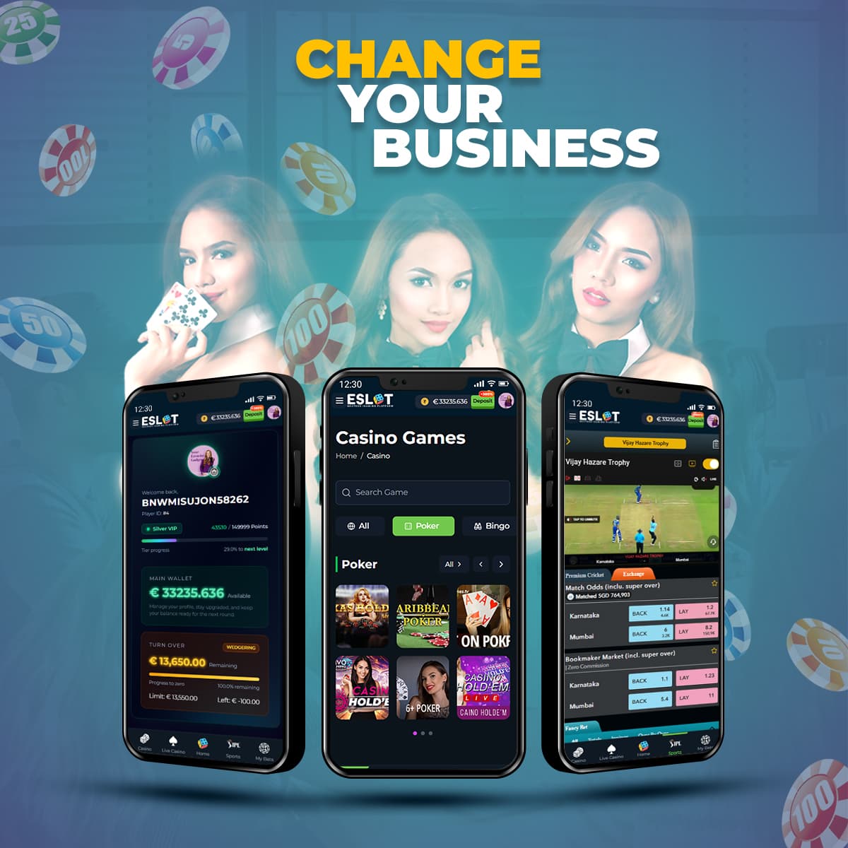 Eslot Prime – Modern Casino & Sportsbook Theme